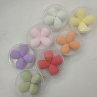 Nouvel ensemble de 4 mini éponges de maquillage en forme de fleur, sans latex, multicolores, de haute qualité, pour cosmétiques 2026