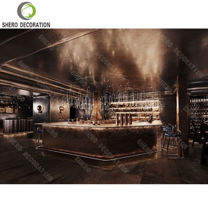 ชั้นโชว์ไวน์โลหะสำหรับไนท์คลับตู้โชว์เหล้าเฟอร์นิเจอร์ไนท์คลับดีไซน์แบบปรับแต่งทนทาน - Product Image 3