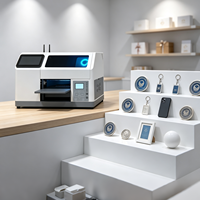 Imprimante UV à plat pour petits objets, compatible Wi-Fi, avec fonction de numérisation de code QR H5 pour télécharger et personnaliser les impressions, idéale pour les entreprises à domicile.