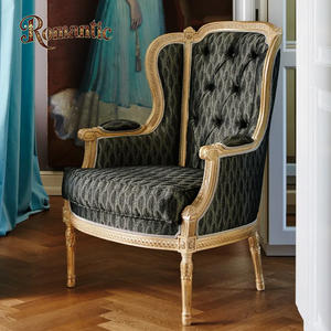 Luxe Classique Villa Salon <span class=keywords><strong>Louis</strong></span> <span class=keywords><strong>XV</strong></span> <span class=keywords><strong>Fauteuil</strong></span> En Bois Massif Bois Franc Artisan Sculpture Rococo Design Style - Product Image 4