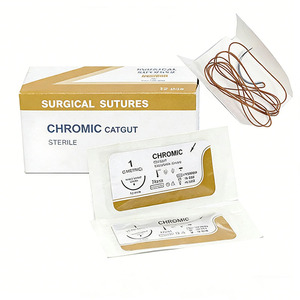 ไหมผ่าตัดชนิด Catgut สีน้ำตาลปลอดเชื้อ ปลายทู่ ขนาด 3/8 วงกลม ยาว 75 ซม. ทำจากโครมิกแคทกัต สำหรับการซ่อมแซมเนื้อเยื่อ - Product Image 3