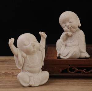 Nuovo Modello di Buddha Maitreya in Resina Cinese Dipinto a Mano per Decorazione Artistica di Armadi Divisori in Sale da Tè e Casa - Product Image 2