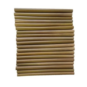 <b>Bamboo</b> Drinking <b>Straws</b> 20cm Inner Diameter 0.4-0.6cm Reusable For Milk Tea Bars Restaurants Wholesale - Product Image 3