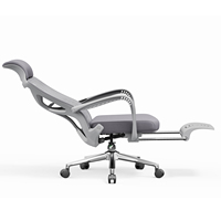 Chaise de bureau confortable avec dossier ergonomique, chaise d'ordinateur pivotante, chaise inclinable pour la pause déjeuner du personnel