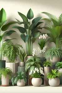 Grand pot à fleurs en fibre de verre FRP robuste avec trou de drainage, finition rustique, écologique, pour la maison, le patio, l'intérieur et l'extérieur - Product Image 2