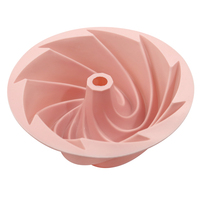 Moule à gâteau en silicone à vortex unique, petit format, résistant aux hautes températures, pour cuisson, grand moule à pain de 6 pouces, échantillon gratuit d'usine 1356