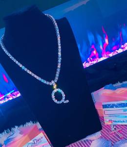 Personalizzato hip hop ciondoli di diamanti personalizzato iniziale nome arabo della collana commercio all'ingrosso dei monili - Product Image 3