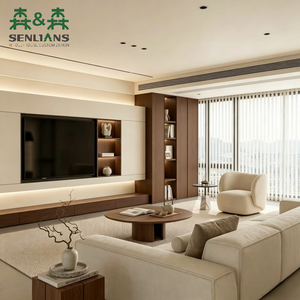 Mobile TV in Legno di Lusso SLS con Gestione Cavi, Design Moderno <span class=keywords><strong>per</strong></span> Unità a <span class=keywords><strong>Parete</strong></span>, <span class=keywords><strong>per</strong></span> Fornitori di <span class=keywords><strong>Mobili</strong></span> <span class=keywords><strong>da</strong></span> <span class=keywords><strong>Soggiorno</strong></span> - Product Image 2