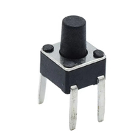 TS45HCJ-Z 4.5x4.5mm Saklar Tombol Tekan Taktil 4P DIP Kaki Lurus Saklar Taktil untuk Arduino