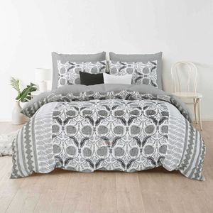 Juego de edredón de algodón con fundas de almohada – Colcha con estampado floral naranja, juego de ropa de cama suave y ligero para dormitorio - Product Image 2