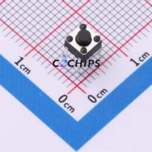 SH-4.5X4.5X3.8H-CJ Tactile Switch DIP-4P,4.5x4.5mm Switch Single Pole Single Throw Round Button 2.5N Through Hole - Product Image 1