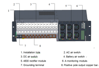 3 Phase 380V 48VDC 150A Redresseur Alimentation AC DC Système telecom
