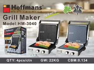 Presse à sandwich électrique Hoffmans de qualité supérieure, 2200W, gril BBQ à 180 degrés, plaque <span class=keywords><strong>large</strong></span> de 28 cm pour les grandes familles - Product Image 5