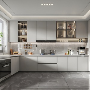 Mobili da Cucina Moderni di Alta Qualità con Finitura Lucida, Adatti per l'Interior Design di Cucine Familiari in Stile Modernista - Product Image 2