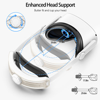 Accessoire de casque Elite VR pour Meta Quest 2, léger et confortable, offrant un excellent confort pour les joueurs du monde virtuel