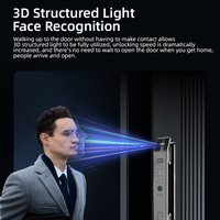 Serrure de porte à reconnaissance faciale 3D Serrure de porte intelligente à empreinte digitale biométrique électronique entièrement automatique avec balayage facial pour la maison