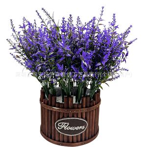 Bouquet de lavande artificielle Imitation Sentai 30cm-100cm Violet en plastique pour mariage et décoration intérieure - Product Image 1
