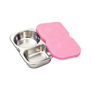 Lonchera Infantil de Acero Inoxidable 304 Ecológica, Hermética, con Tapa de Silicona y 3 Compartimentos - Product Image 1