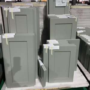 Porte d'entrée contemporaine en bois massif de style américain Portes d'entrée principale en bois pour armoire de cuisine Salle à manger Robinet en résine - Product Image 1