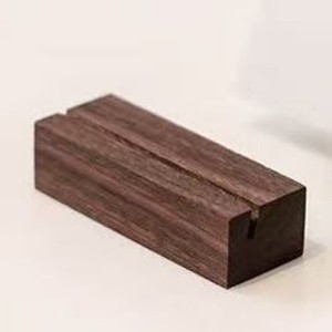Porta Tarjetas de Visita de Madera Decorativo Personalizado para Escritorio, Exhibidor de Menús para Restaurantes, Porta Postales de Madera Sólida para Oficina - Product Image 6