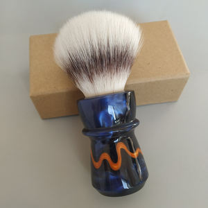 Brocha de Afeitar Vegana para Hombre DISHI OEM con Logotipo Personalizado, Nueva, de 20-30 mm, con Nudos de Pelo Sintético, Mango de Resina, para el Cuidado Masculino - Product Image 6