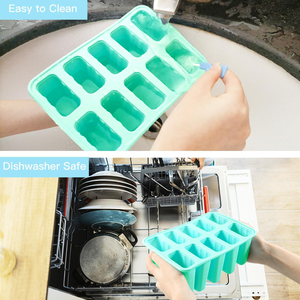 Molde de silicona para paletas de helado con logotipo personalizado, sin BPA, de grado alimenticio, 6 cavidades, OEM ODM, con empaque de marca privada - Product Image 4