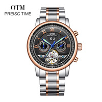 Montre mécanique automatique pour homme OEM MOD, étanche, avec aiguilles luminescentes, bracelet en acier inoxydable, fermoir papillon