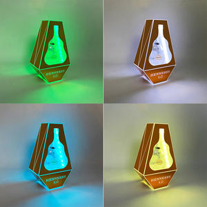 Recargable oro LED iluminado corona champán rey <span class=keywords><strong>Chandon</strong></span> botella presentador glorificado estante de exhibición soporte para botella de vino - Product Image 6