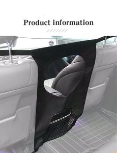 यूनिवर्सल फोल्डेबल पोर्टेबल एडजस्टेबल कुत्ते कार नेट बैरियर हल्के टिकाऊ सुरक्षा जाल बैकसीट पालतू डिवाइडर ड्राइवर के लिए - Product Image 6