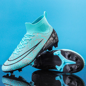 Zapatos de fútbol para hombre, parte superior de malla sintética, suela de goma, entresuela de EVA, tacos de entrenamiento de verano para césped artificial - Product Image 3
