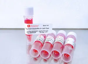 Solarbio yüksek kalite 1ml 5ml 100ml PCR Master Mix, kırmızı boya