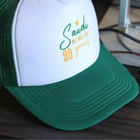 Gorra de Camionero con Malla para el Día Nacional de Arabia Saudita, con Impresión Personalizada para la Celebración Nacional