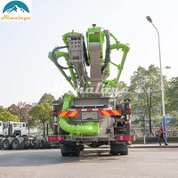 Nouvelle pompe à béton mini montée sur camion châssis Zoomlion Sitrak Howo 38m 38X-5RZ avec moteur diesel