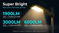 Lampe solaire de rue haute puissance 40W 6000LM certifiée CE RoHS ISO IP65, lampadaire LED pour autoroute, parking, route de village