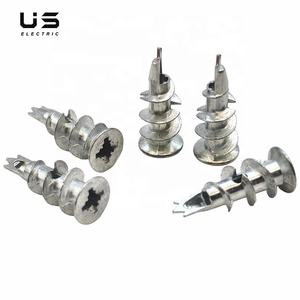 Vis d'ancrage <span class=keywords><strong>pour</strong></span> cloisons sèches auto-perceuses en zinc #8 Kit de vis d'ancrage <span class=keywords><strong>pour</strong></span> <span class=keywords><strong>mur</strong></span> <span class=keywords><strong>creux</strong></span> Fixations autotaraudeuses en métal <span class=keywords><strong>pour</strong></span> plaques de plâtre - Product Image 1