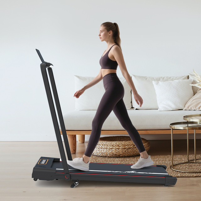 New Luxury Treadmills for Home 1-12KM/h Walking Pad Foldable Under Desk Portable Slope Walking Pad Electric Aerobic Treadmill