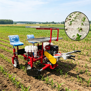 Transplanteur à double rangée, dispositif d'alimentation horizontale des semis, réduit le taux de manque, rangée flexible et réglable - Product Image 6