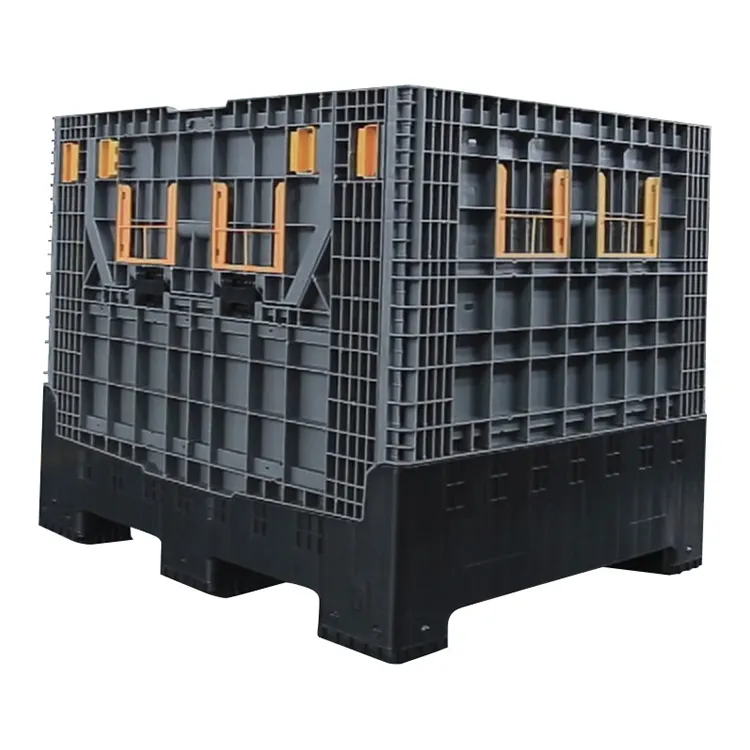 Vented Side high quality Plastic Pallet Bins insulated pallet fruit container and Agricultural Storage Plastic Pallet Box