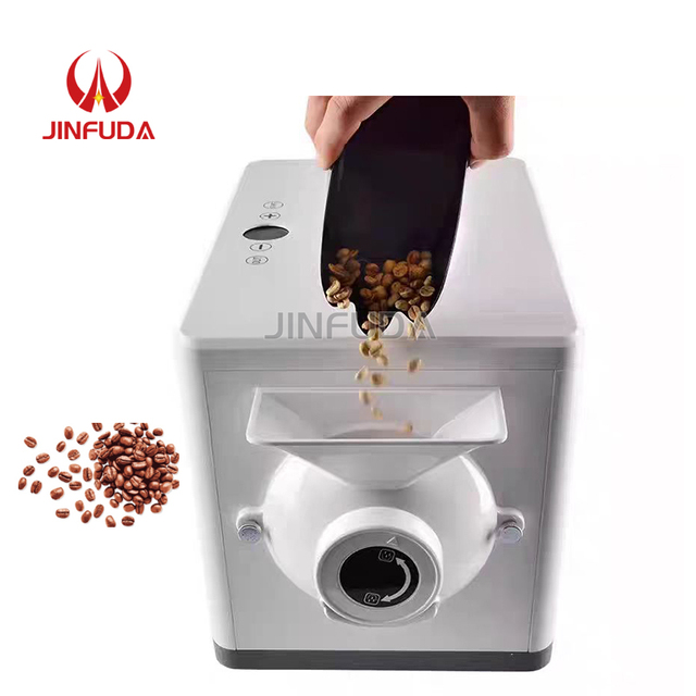 Small Electric Cafe Coffee Roaster Roasted Coffee Bean Roasting Machine