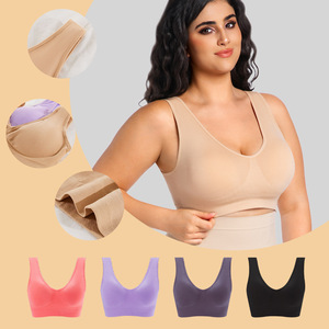 Sujetador Deportivo Tallas Grandes para Mujer, Sin Varillas, de Alta Sujeción, para Correr, Fitness, Entrenamiento, con Efecto Push-Up y Moldeador de Espalda, para Gimnasio y Atletismo - Product Image 1