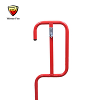 Support pour extincteur tubulaire simple rouge