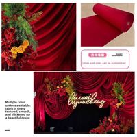 Tissu en mousseline de soie extensible de luxe pour décoration de mariage, idéal pour drapés de plafond, panneaux ondulés et rideaux transparents pour toile de fond