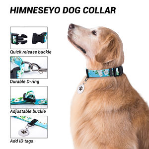 OEM-Design Maßgefertigtes Muster Bedrucktes Sublimations-Polyester Hundehalsband Nachhaltig mit Bandverzierungen Großhandel - Product Image 4