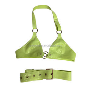 100% natuurlijke latex kleding dames latex ondergoed bikiniset OEM ODM - Product Image 4