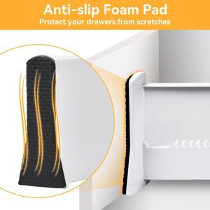 Organisateur de tiroir extensible multifonctionnel et écologique en ABS moulé par injection, réglable et rectangulaire pour chambre à coucher - Product Image 4