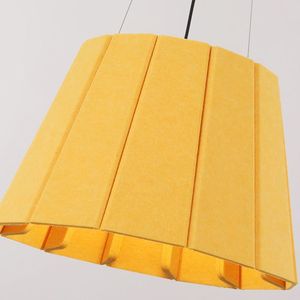 Pantalla de Lámpara Redonda de Poliéster <span class=keywords><strong>Absorbente</strong></span> de Sonido, Fácil de Ensamblar, Cubierta Acústica Reductora de Ruido para Espacios Comerciales - Product Image 6