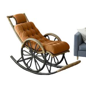 Sillón Mecedora <span class=keywords><strong>de</strong></span> Metal <span class=keywords><strong>de</strong></span> Diseño Moderno y Lujoso para Sala <span class=keywords><strong>de</strong></span> Estar, Balcón o Dormitorio, Venta al Por Mayor <span class=keywords><strong>de</strong></span> Fábrica 2024 - Product Image 1