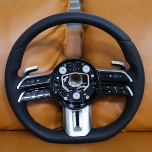 Volant en cuir personnalisé pour Mercedes Benz AMG W176 W177 W203 W212 C118 C190 <span class=keywords><strong>GLA</strong></span> X156 - Product Image 2