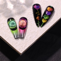 DANNYCOLL Feux d'artifice Cats Eye Nail Gel Vernis Haute Pigment Clignotant Cat Eye Gel Polish