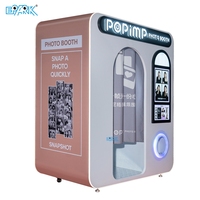 Machine de photomaton interactive à monnayeur, kiosque photo commercial en libre-service pour centre commercial